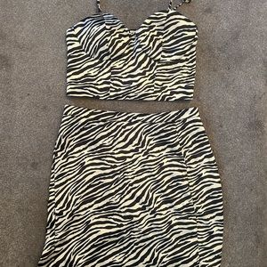 Marshall’s Leopard Print Bralette/Skirt Set